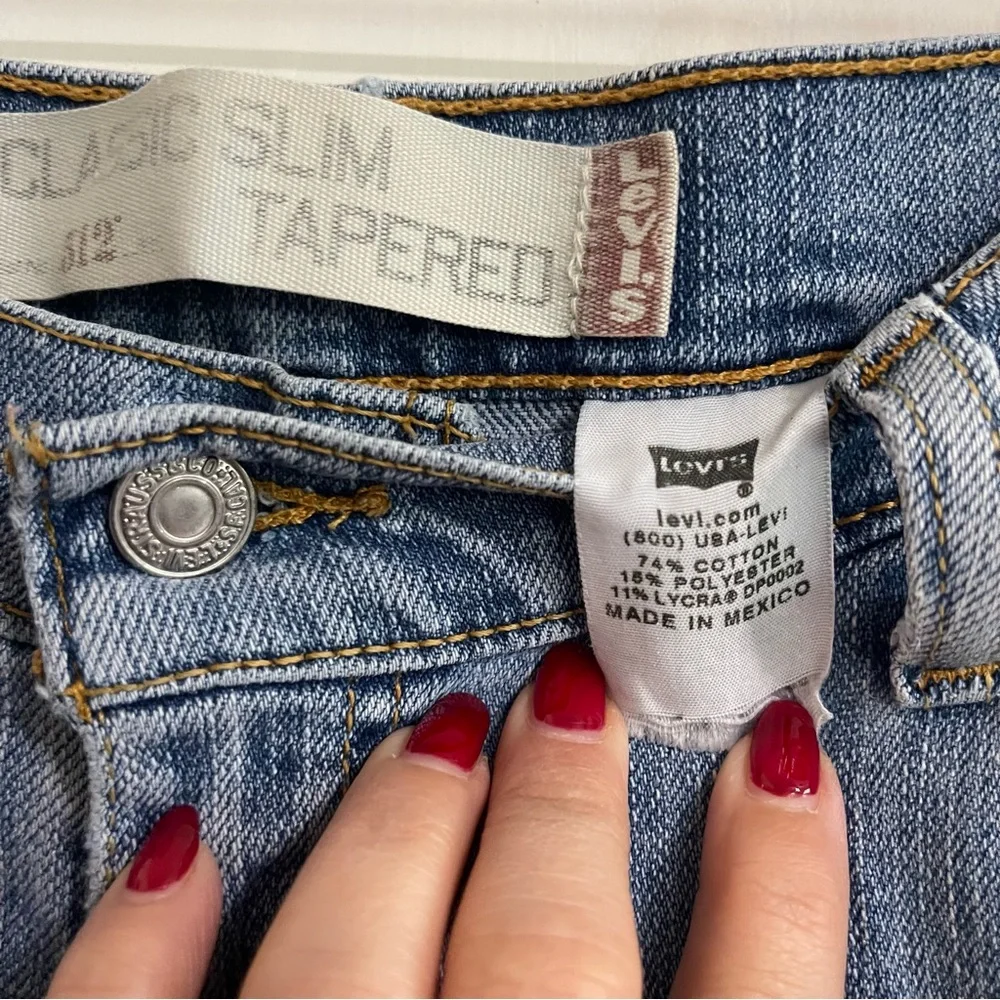 Levi's 512 Classic Slim Straight Tapered Leg Women's Size 28 - Picture 5 of 11